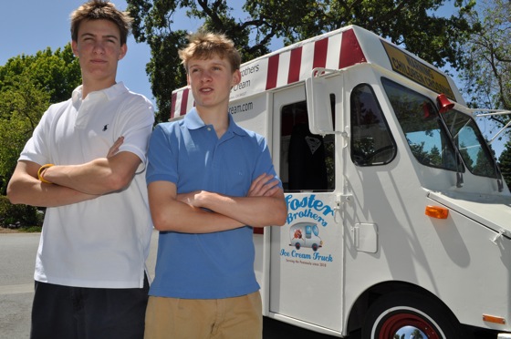 Foster brothers are Menlo’s new “ice cream men”
