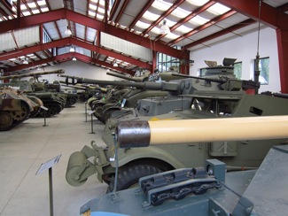 Multiple tanks at Military Vehicle Technology Foundation