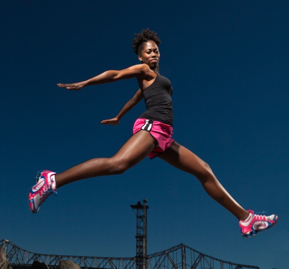 Carla jumpsing by Scott R. Kline (c) 2011