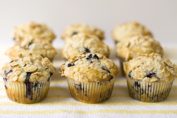“Blueberry muffins with almond streusel” begins journey of 50 new recipes for 2012