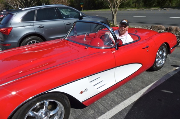 Spotted: Candy apple red 1959 Corvette