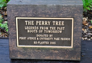 Perry Tree plaque