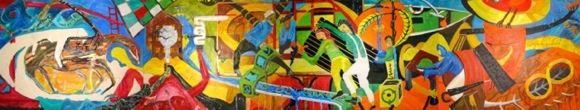 Menlo Park artist Michael Killen’s painting displayed at Silicon Valley Energy Summit on June 29
