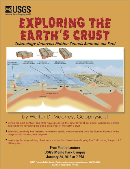 USGS public lecture looks at Earth’s crust on Jan. 24