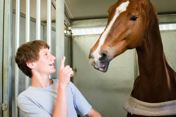 Ethan with horse