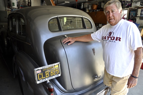 Bob Budelli motors about his home town of Menlo Park in 1937 Touring Cadillac