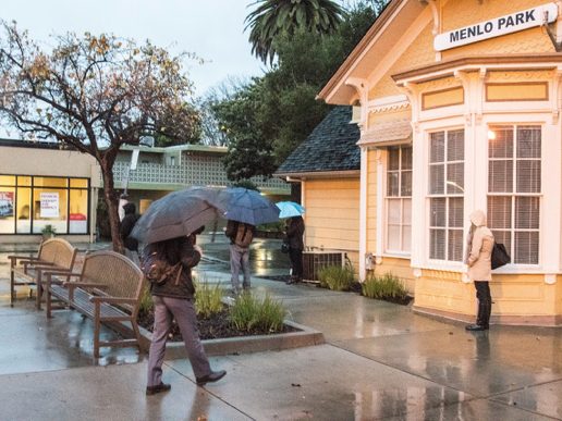 Drenching rain, blustery wind – all part of the storm pounding Menlo Park