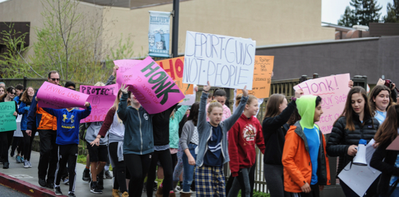 Hillview Middle School students join National Walkout to “make their voices heard”