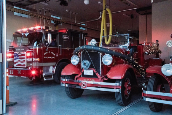 Spotted: A bit of old and new at Menlo Fire Station 6