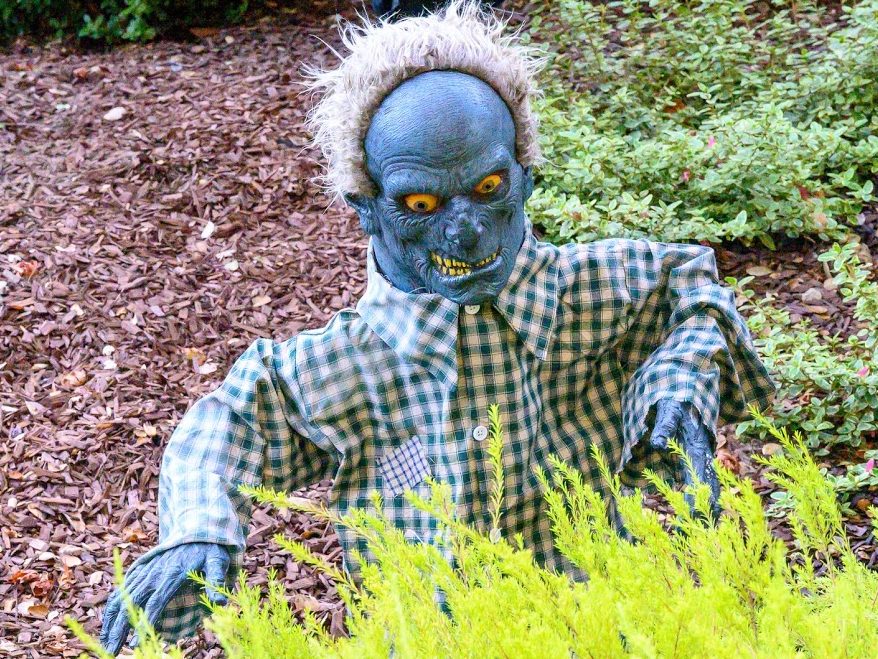 Menlo Park front yard is chock-a-block with goblins and ghouls