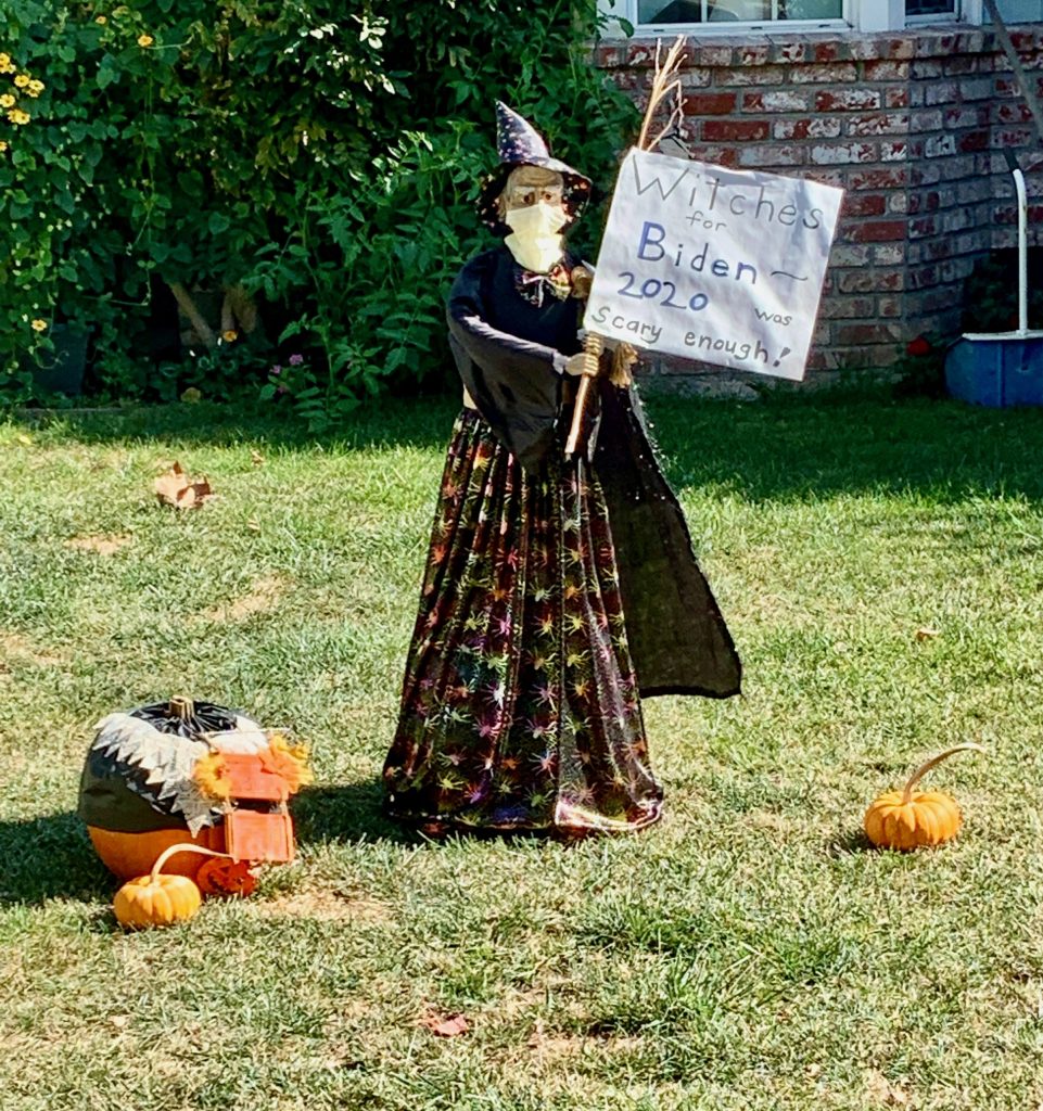 Spotted: Witches for Biden Halloween decor