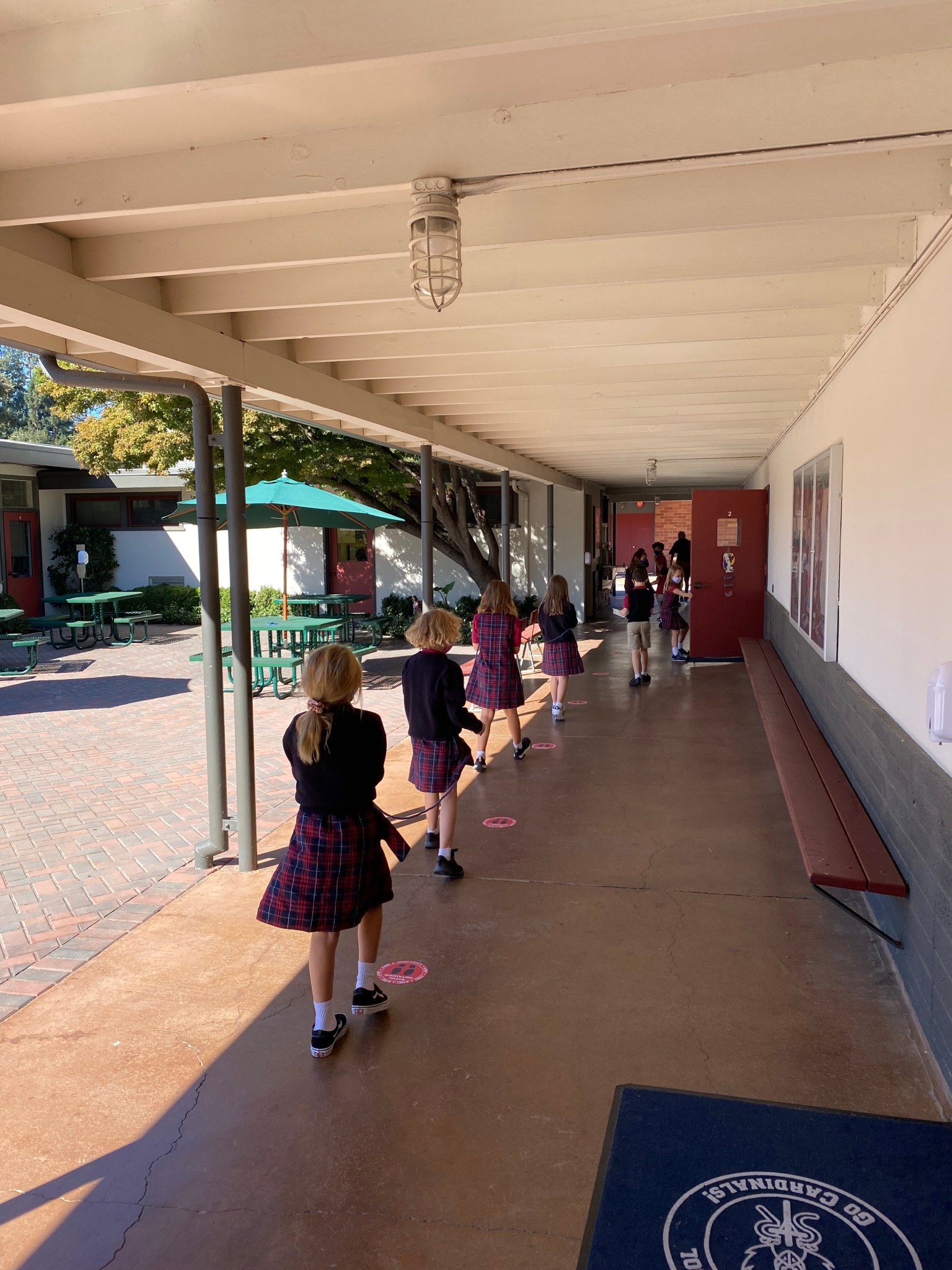 St. Raymond School in Menlo Park students back on campus InMenlo
