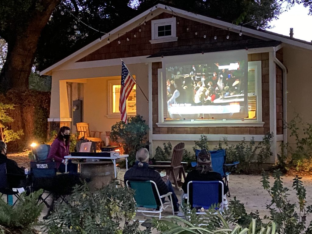 Neighborly approach to watching President-elect Biden’s victory speech