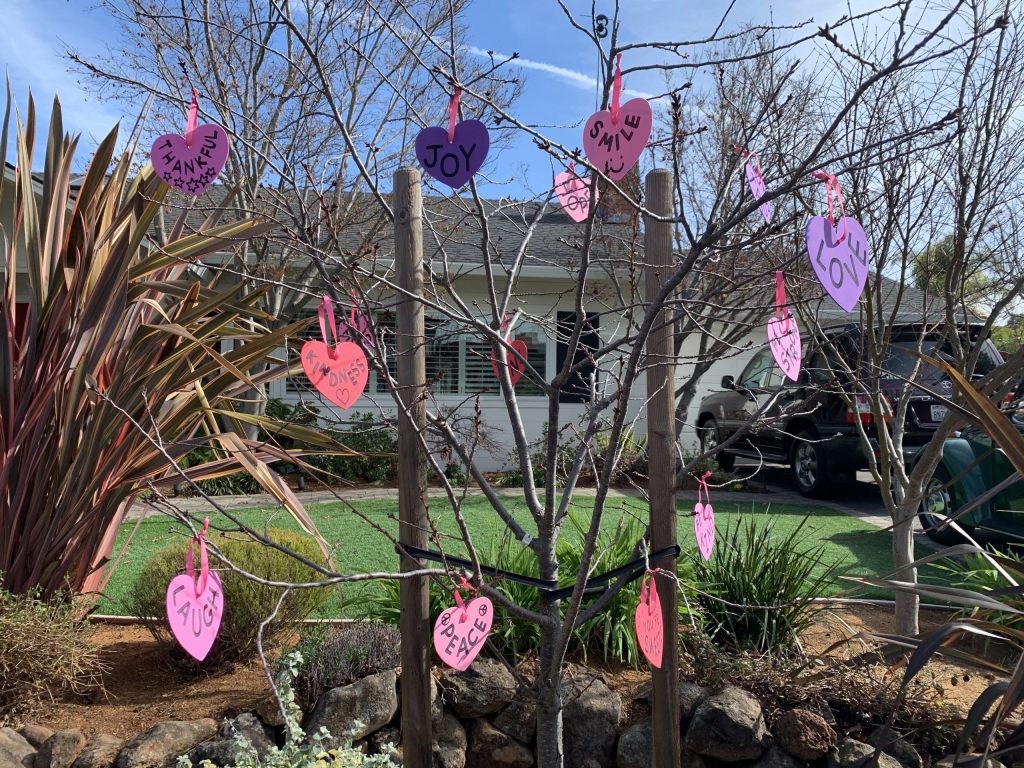 Spotted: Another Valentines Day tree in Menlo Park