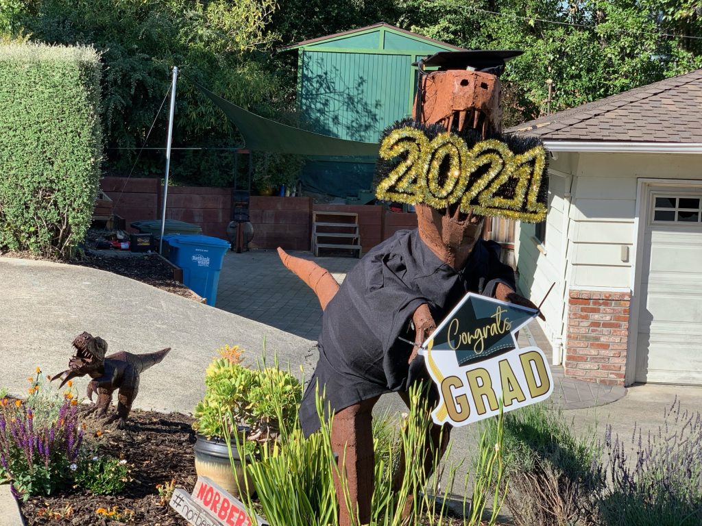Spotted: Norbert wishing local grads Congrats!