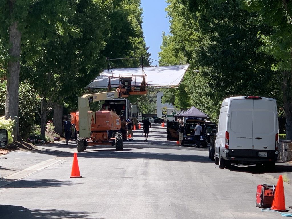 Spotted: Commercial being filmed in Menlo Park