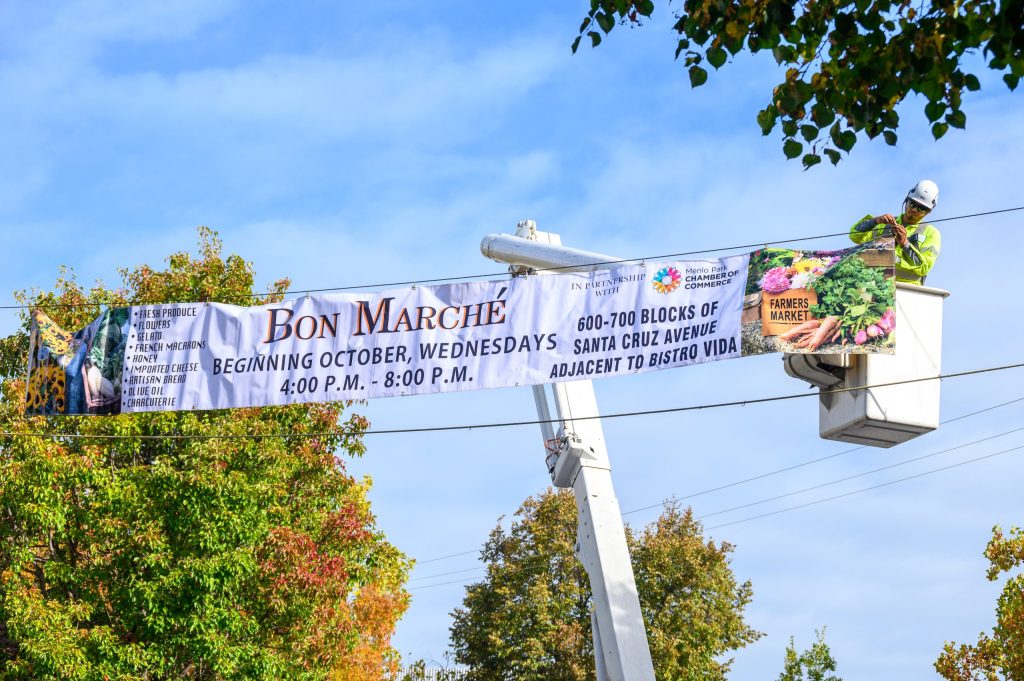 Bon Marché street market opens today in downtown Menlo Park