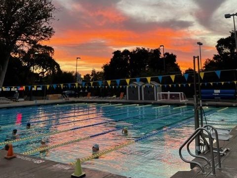 What a different Sunday sunrise just a week ago at Burgess Pool
