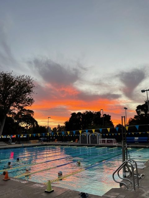 What a different Sunday sunrise just a week ago at Burgess Pool