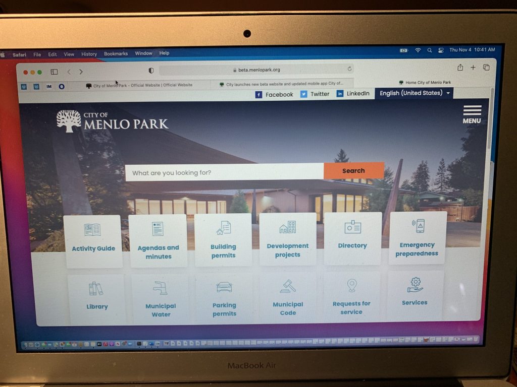 City of Menlo Park launches new beta website
