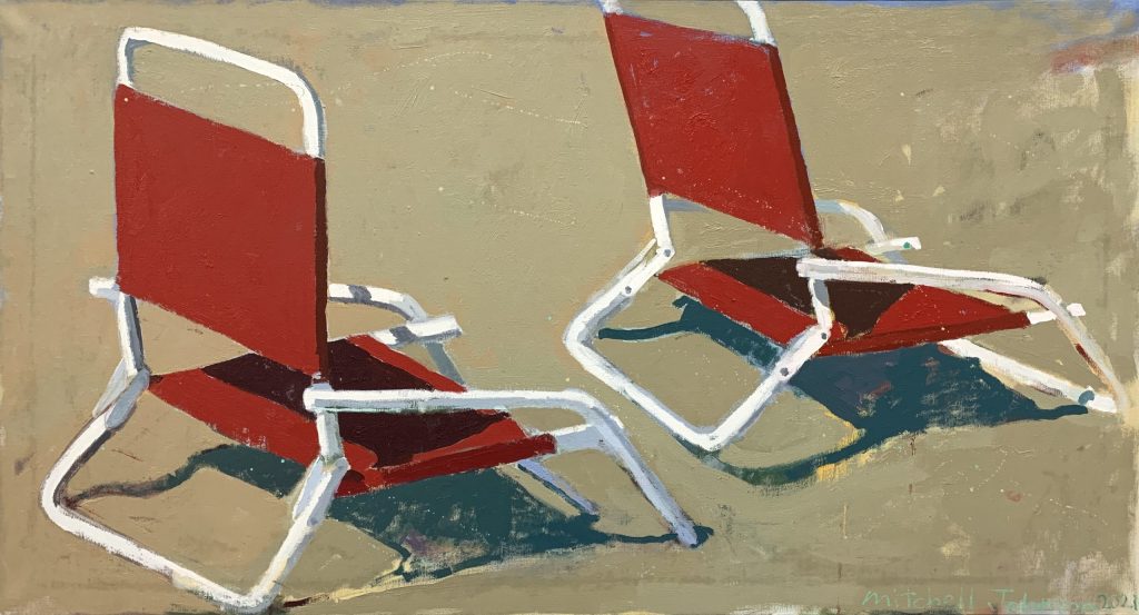 Artist Mitchell Johnson’s paintings once again on view at Flea Street