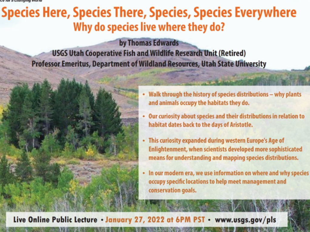Next USGS virtual public lecture is on January 27