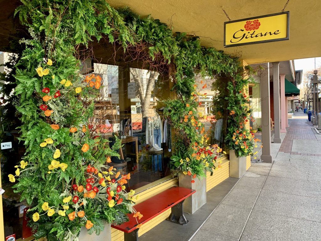 Spotted: Spring flowers adorning Gitane’s window