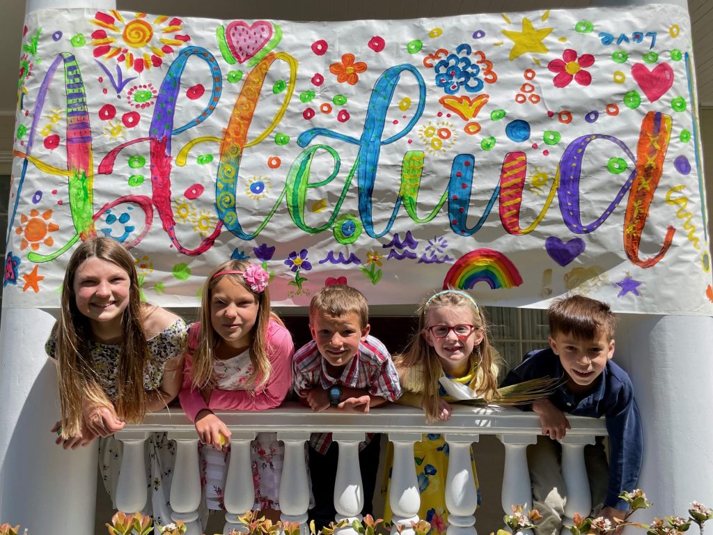 Finding alleluia banner and egg hunt are activities this Easter Sunday