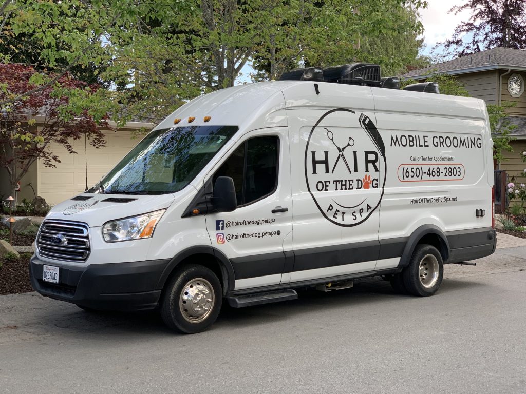 Connie Williams offers dog grooming from her mobile pet spa