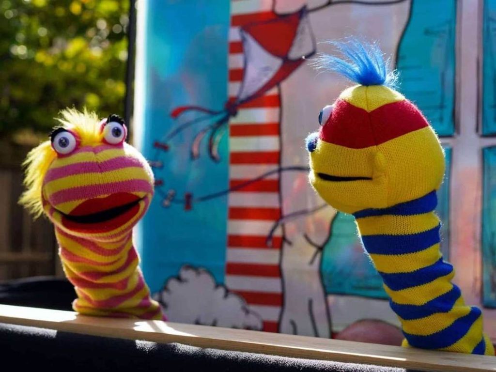 Ricky Roo & Friends puppet show at Menlo Park Library on September 11