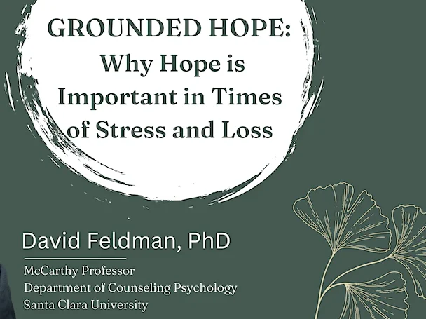 David Feldman talks about Grounded Hope on November 10