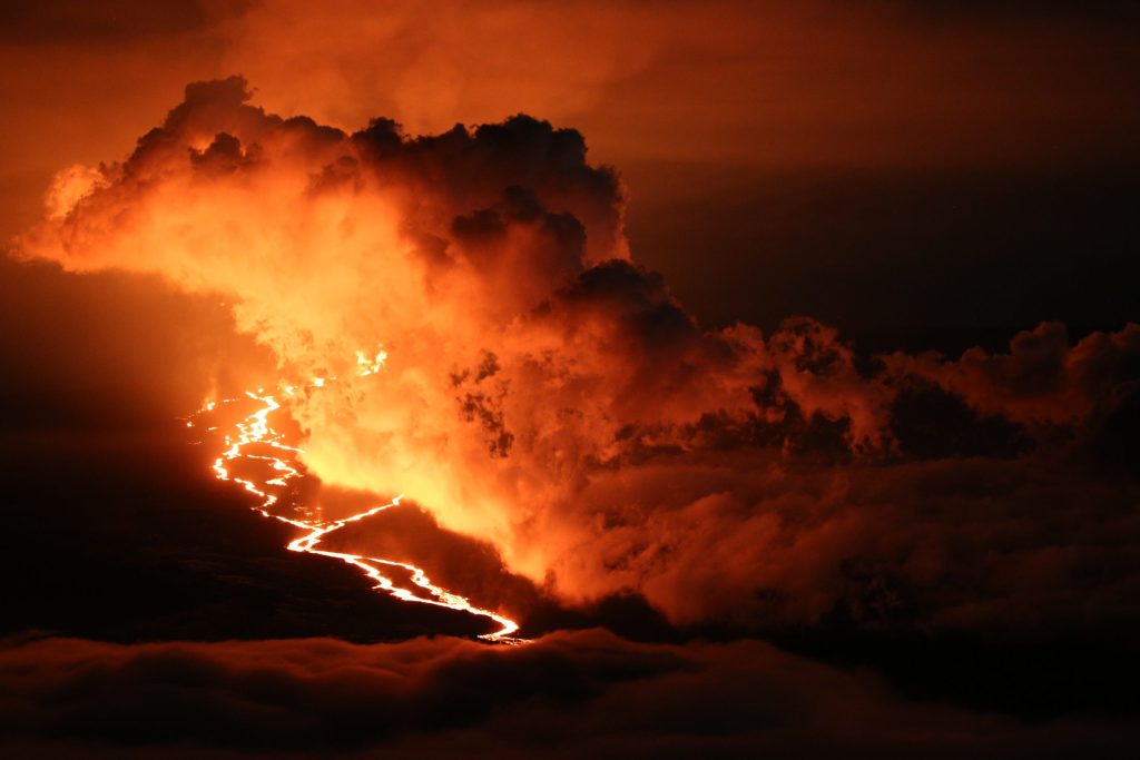 Spotted: Erupting volcano on the big island of Hawaii