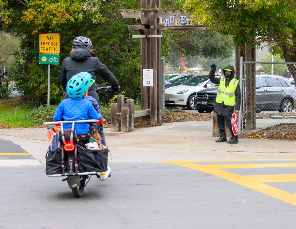 Spotted: Ms. Rosa the Laurel School crossing guard back on duty