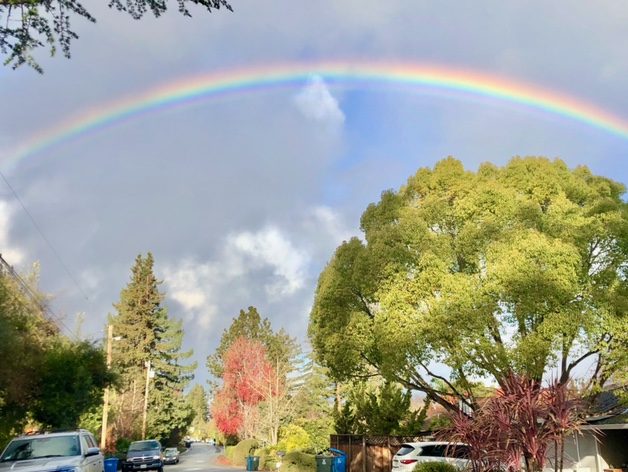 Spotted: Rainbow over Menlo Park