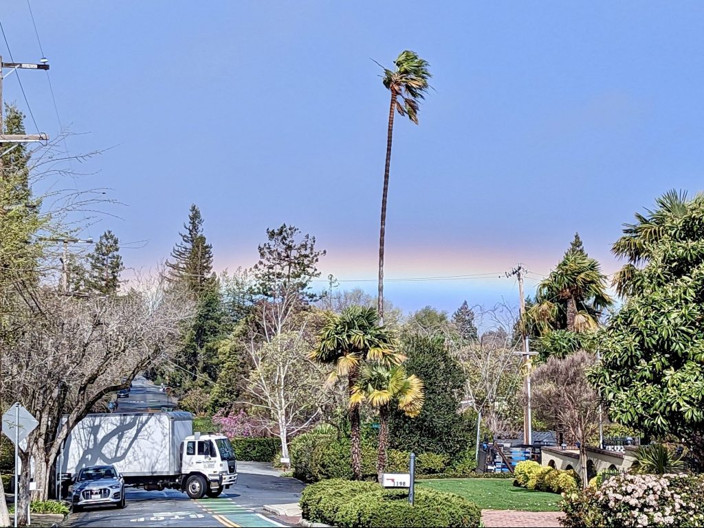 Spotted: Horizontal rainbow near Sharon Hills Park