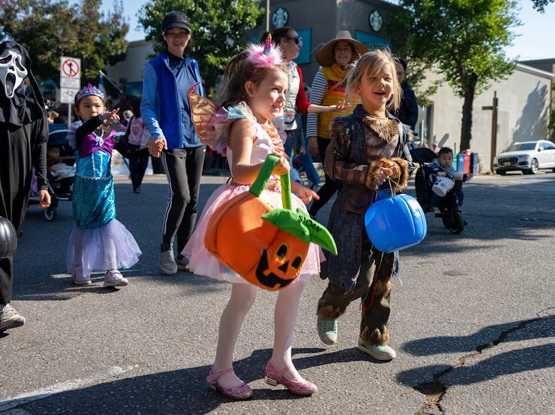 Kids take part in Menlo Park’s Halloween parade and carnival