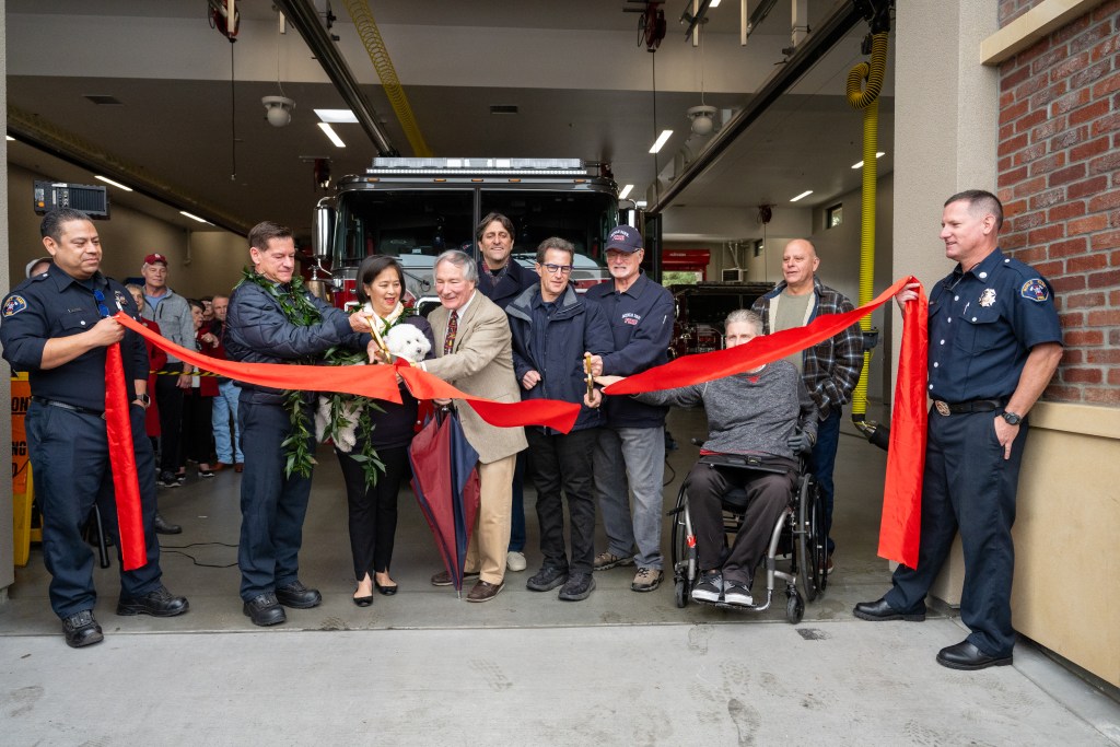 Spotted: Ribbon cutting at Menlo Park Fire Station 4