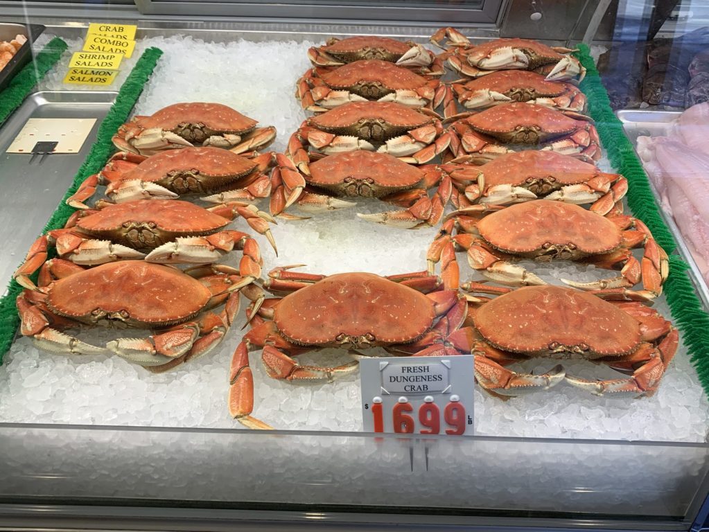 Spotted: Dungeness crab at Cook’s Seafood in Menlo Park