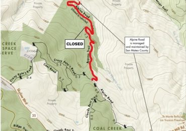 Alpine Road Bypass Trail closed through May 3
