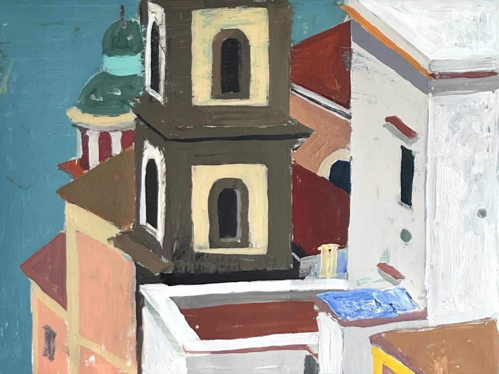 Mitchell Johnson’s paintings from Italy on display at Flea Street