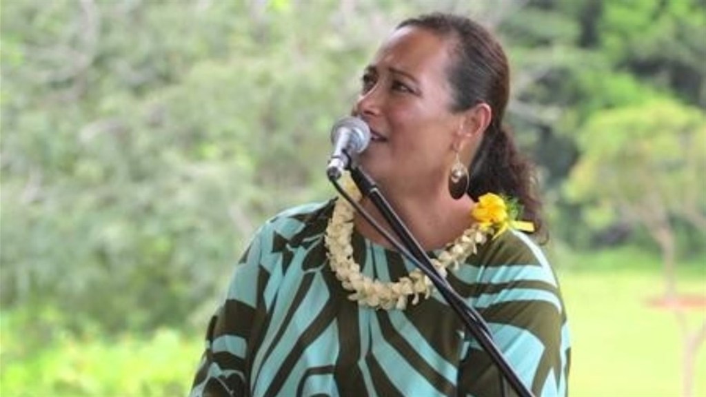 Faith Ako sings Hawaiian music on May 1