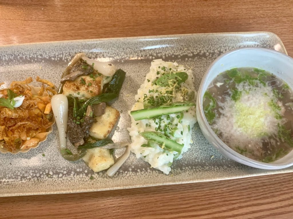 Spotted: Delicious vegetarian entree at Flea Street