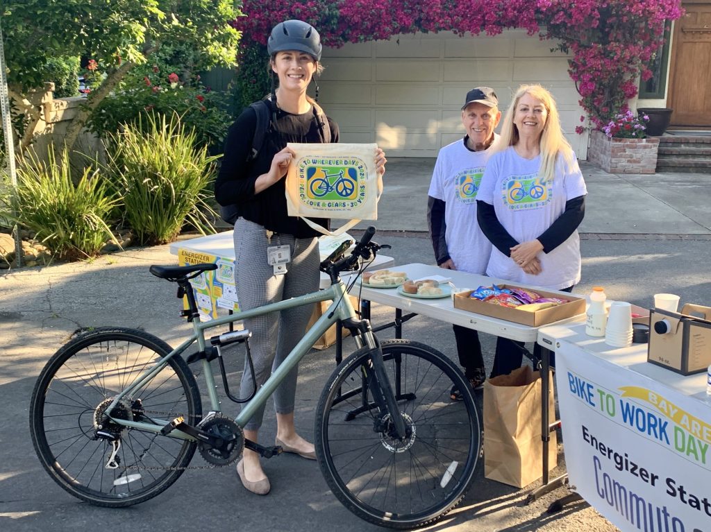 Spotted: The Callahans at their Bike To Work station