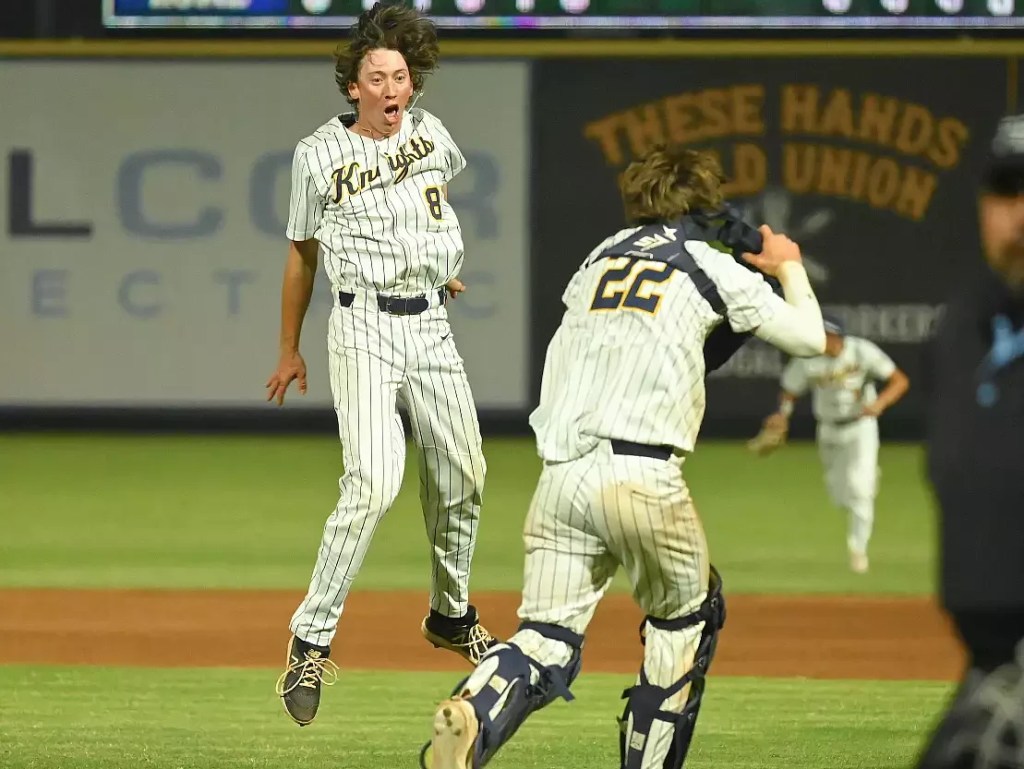 Spotted: Menlo School baseball celebrating victory