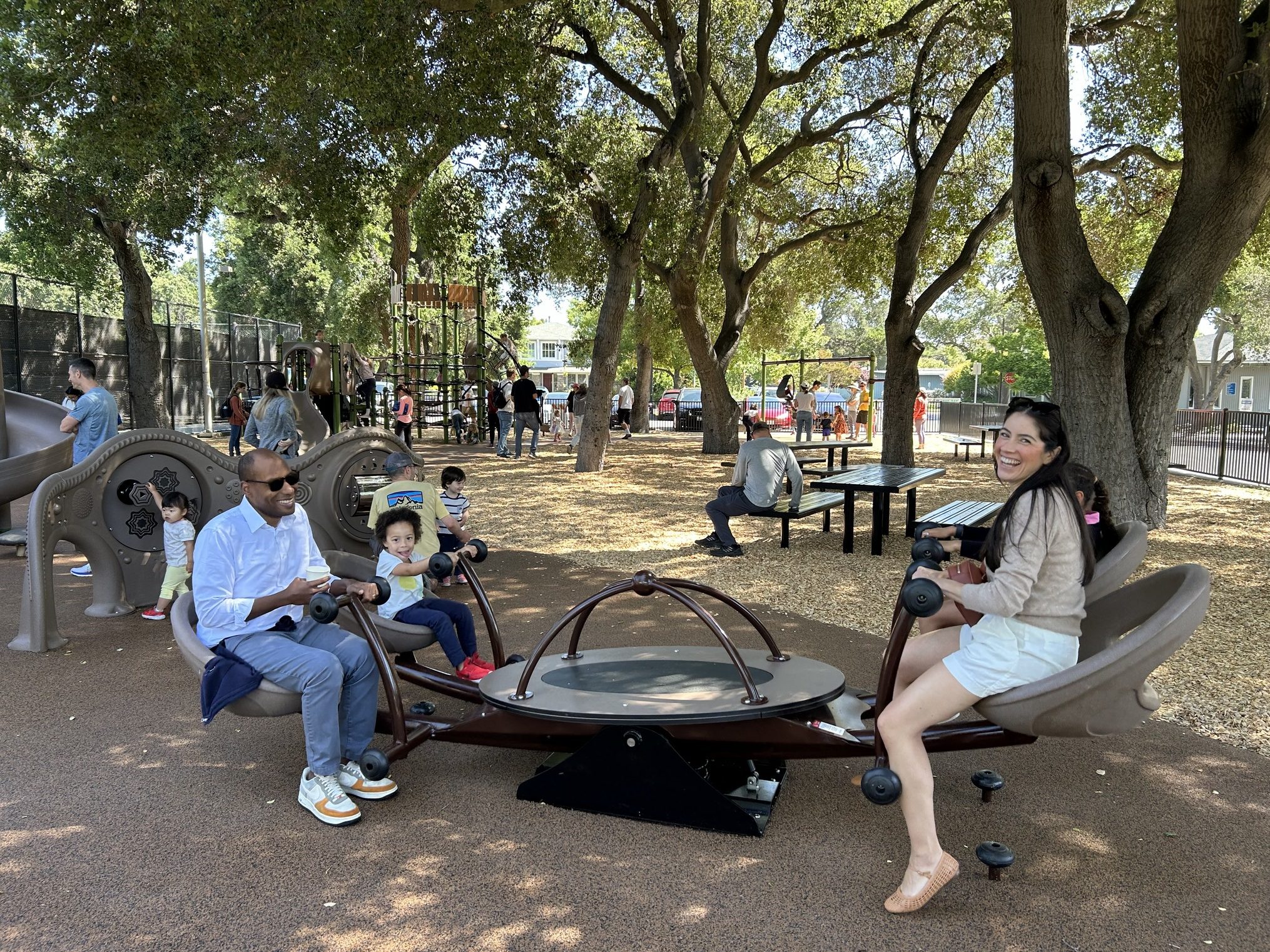 Spotted: Vice Mayor Drew Combs and family enjoying new Burgess Park ...