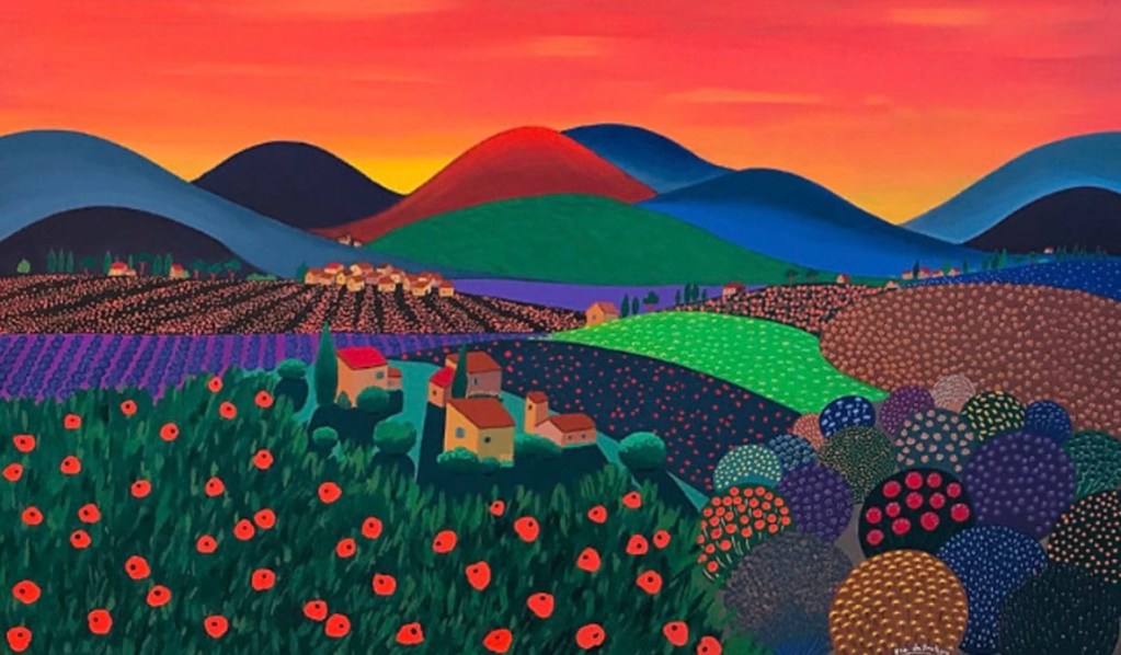 Le Mont Rouge by Flo de Bretagne now on display at Left Bank Menlo Park