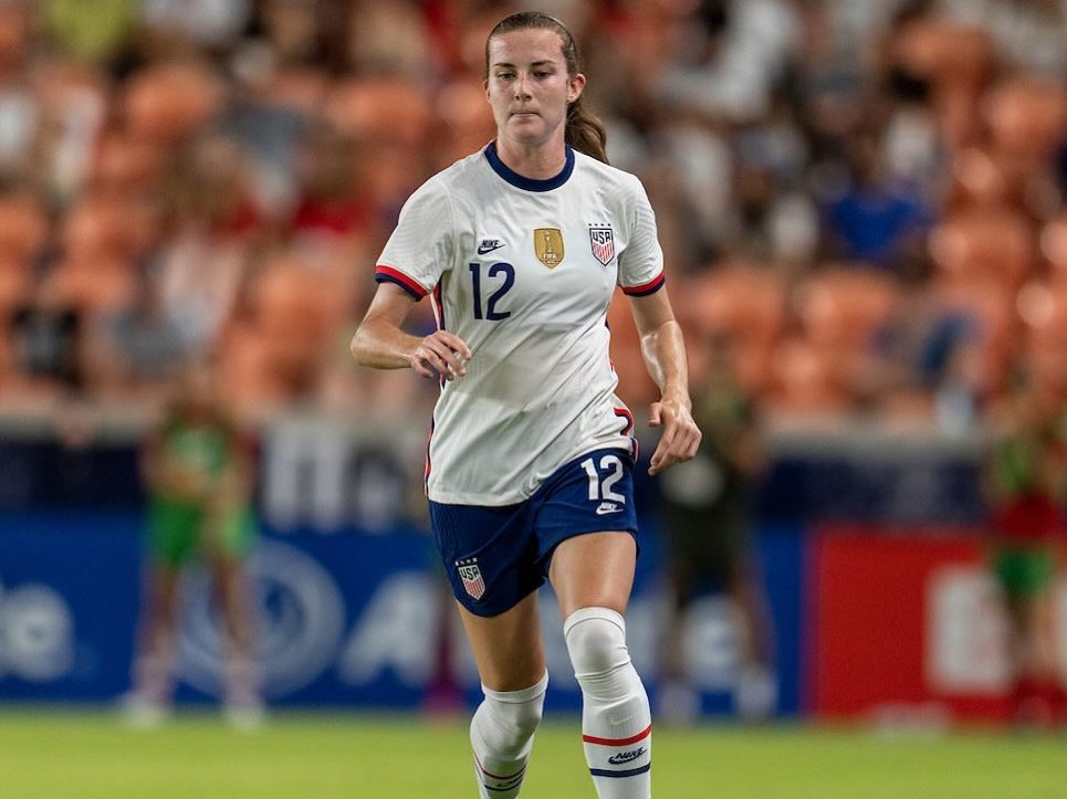 Tierna Davidson plays in winning match against Germany in today’s Olympics