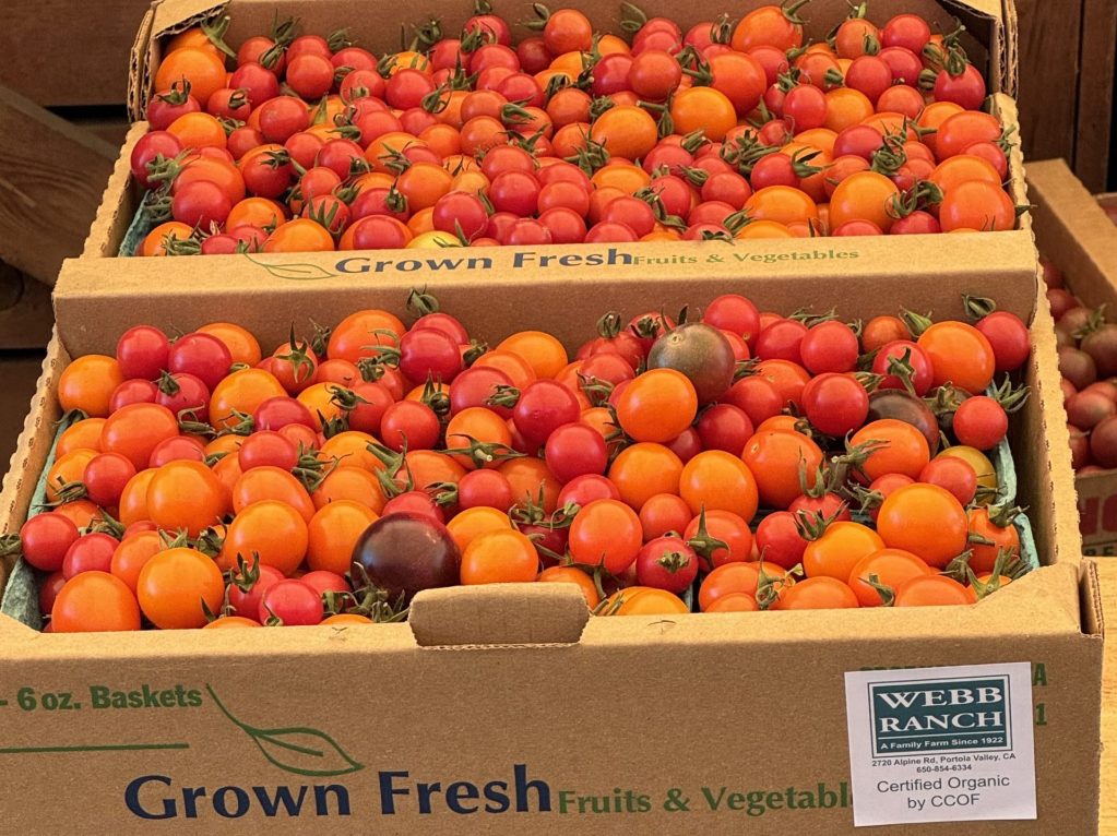Spotted: Webb Ranch cherry tomatoes at Bianchini’s