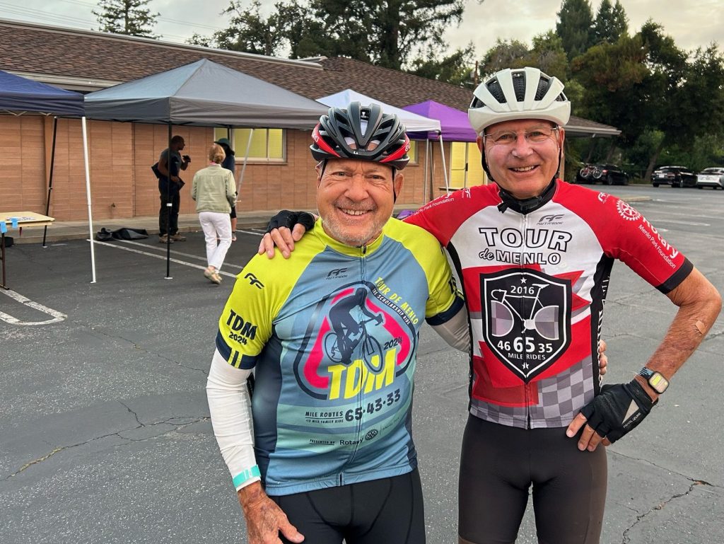 Spotted: Two octogenarians at 2024 Tour de Menlo