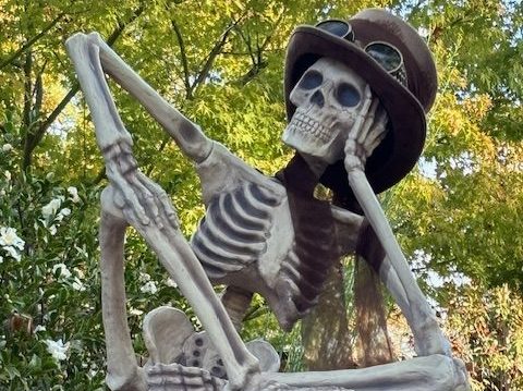 Spotted: Skeletons on Sherman Avenue in Menlo Park